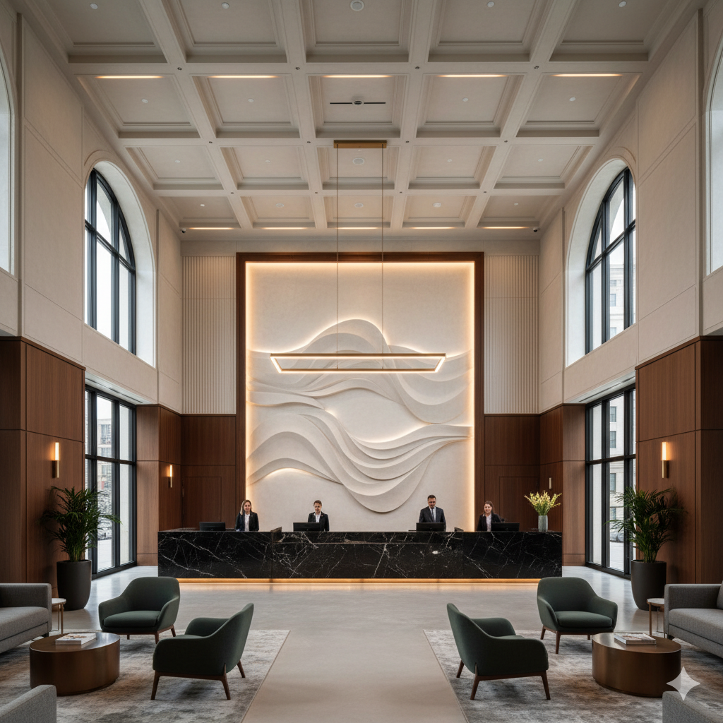 Intérieur d'une institution bancaire