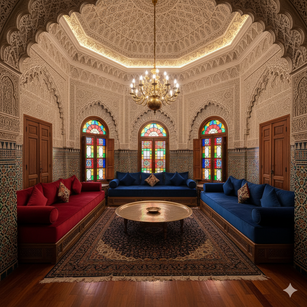 Décoration de style marocain traditionnel